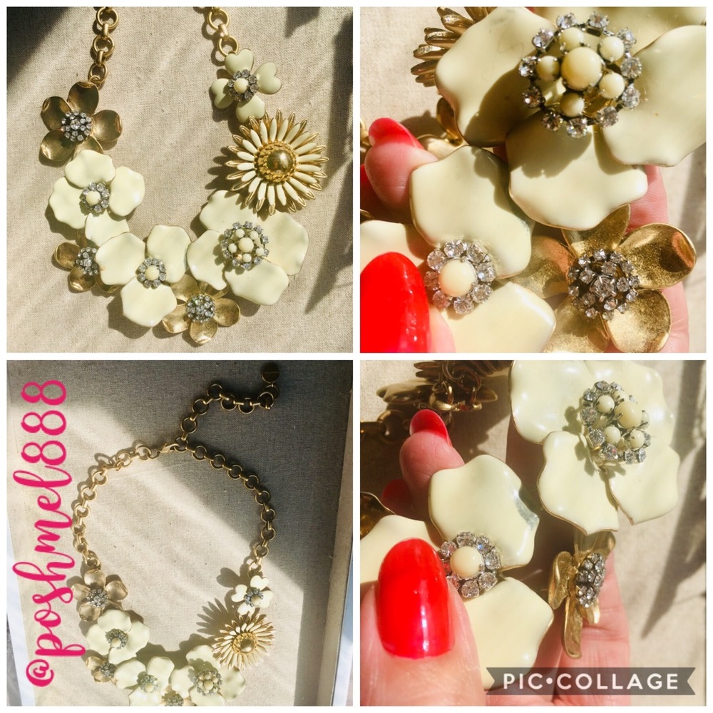 Stella & Dot | Exquisite UltraRare Hand-painted Bloom Statement Necklace - Picture 9 of 13